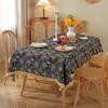 Полиэстер Хлопок Цветной Тканый Жаккардовый Цветочный Геометрический Золотой С Бахромой Скатерть Прямоугольная Скатерть для Кофейного Столика Скатерть для Обеденного Стола