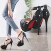 Fashion Women Samdals 14CM Platform High Heels Sexy Ankle Strap Open Toe Sandals Party Dress Women Shoes Plus Size