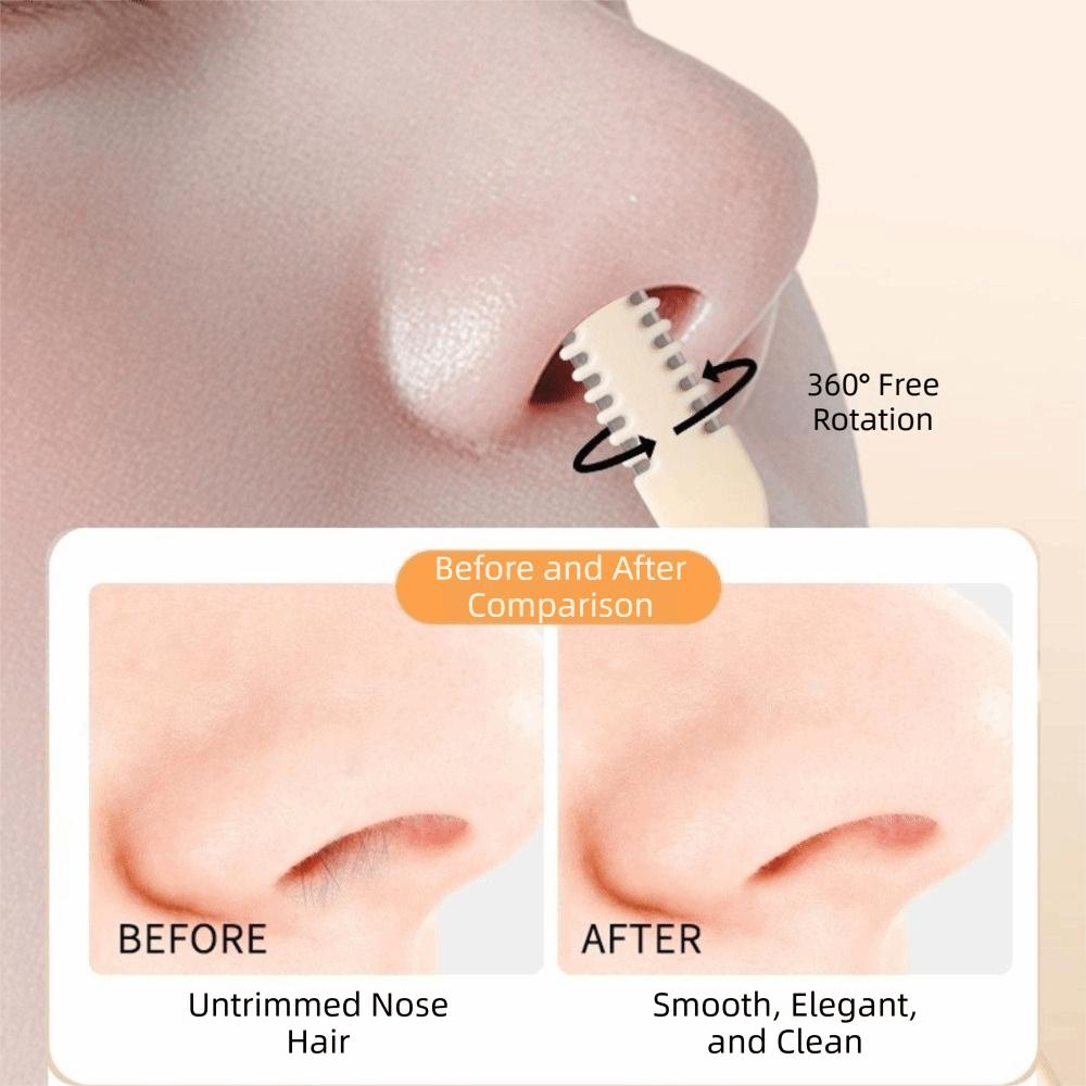1/2/3/4/5 шт. с зубчиками Триммер для волос в носу Смываемый удалитель волос из носа Бритва для волос в носу Унисекс
