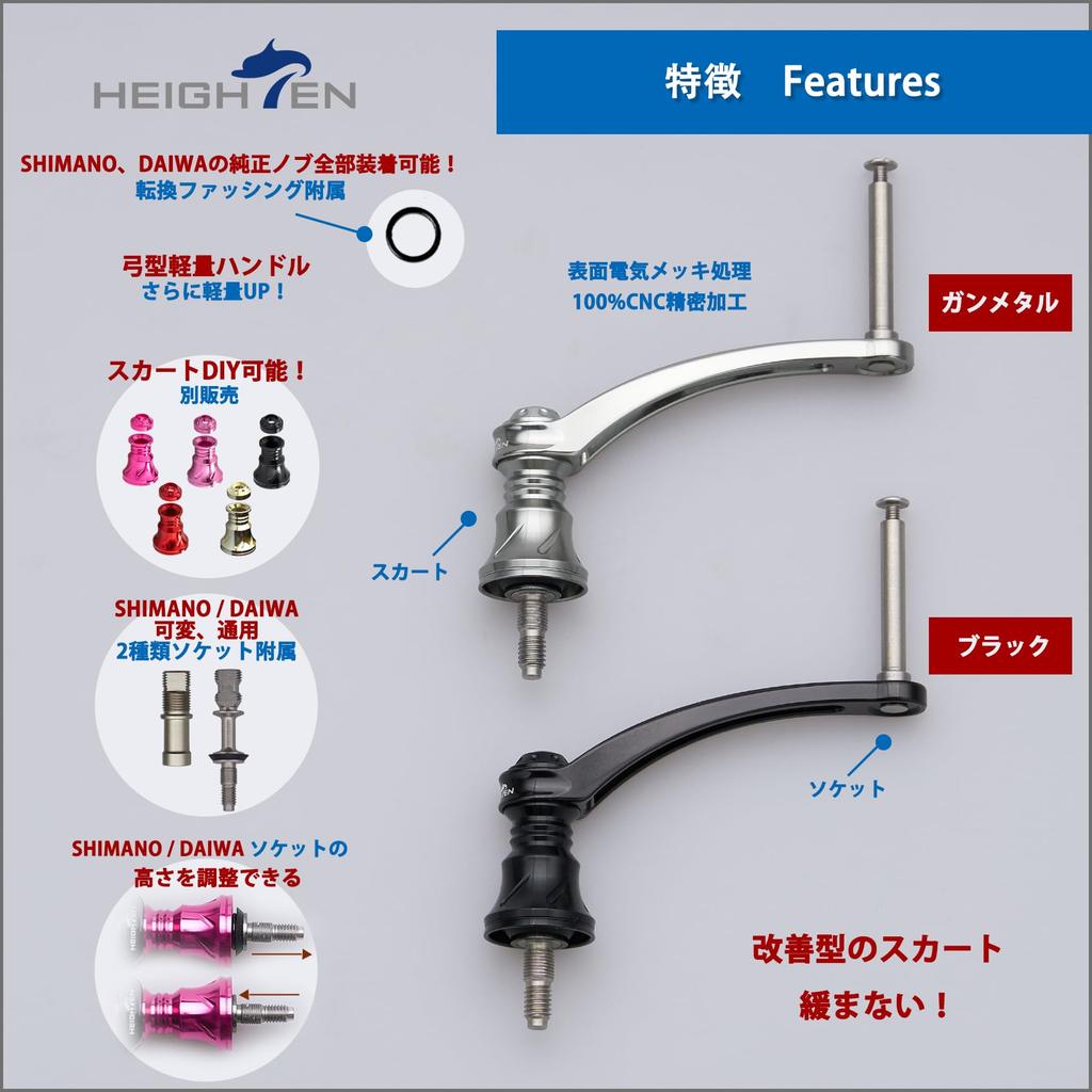 Катушка HEIGHTEN 56 мм Универсальная спиннинговая катушка SHIMANO DAIWA серии Arch (Нет ручки) (черный) (262)