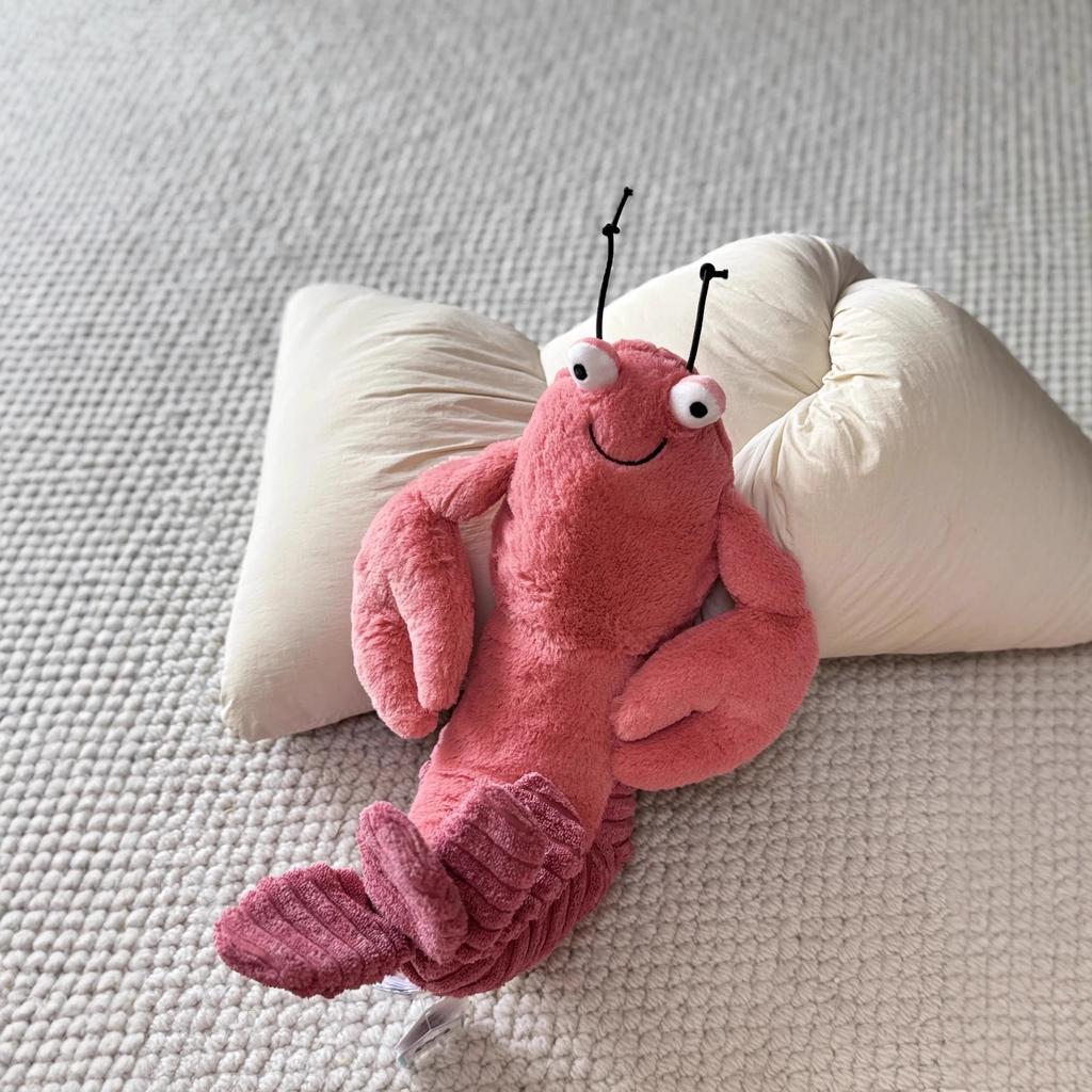 JC Lobster LARRY Series Plush Stuffed Doll Cute Plush Lobster Soft Cartoon Chidren Toy Bag Charm Desktop Decore Girl Boy Gifts