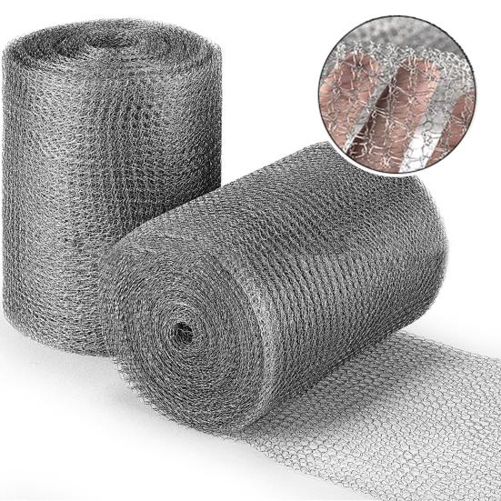 Сетка из нержавеющей стали с двойным слоем, сетка-ловушка для борьбы с грызунами, барьер от слизней и улиток для курятника в саду