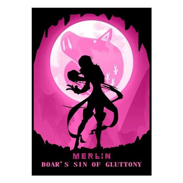 Аниме-настенные принты, силуэты, стили, постеры, холсты, комнатные картины и украшения, настенные росписи для современного домашнего декора