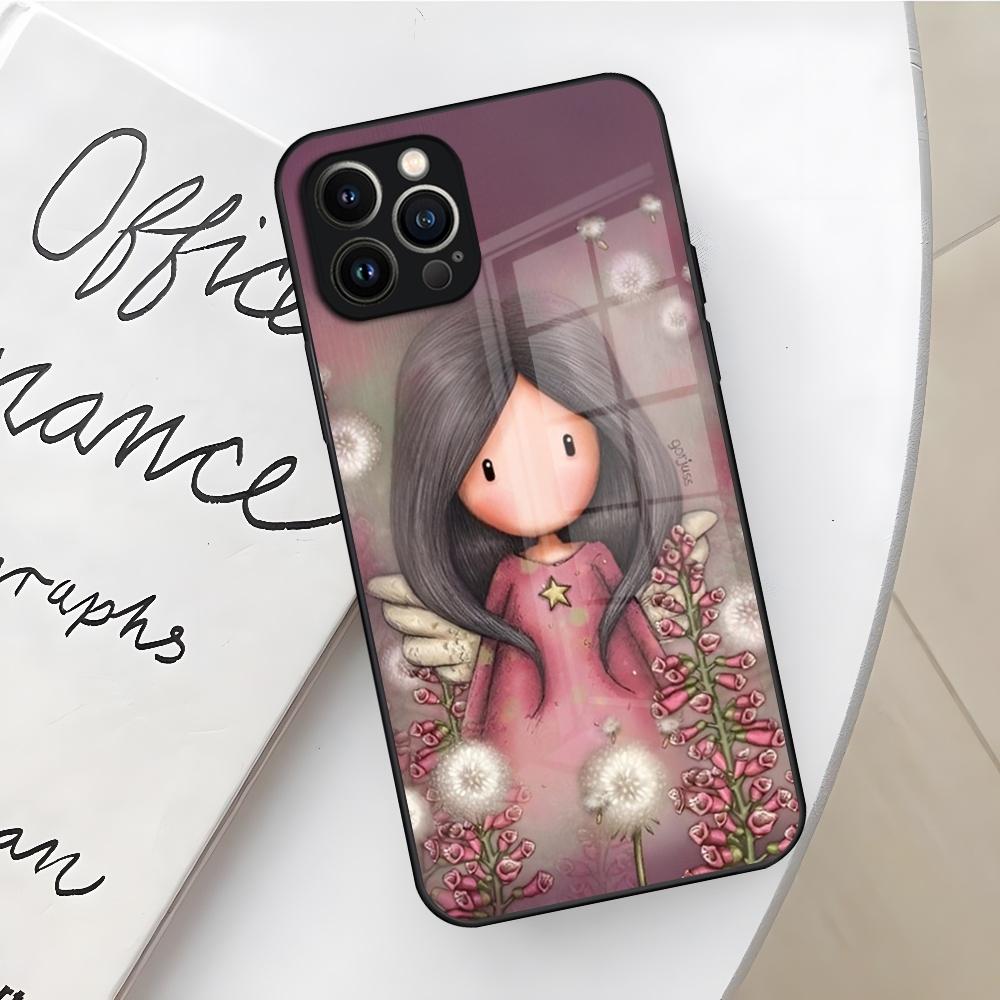 Gorjusses Cute Doll Santoroes Phone Case for Iphone 17 16 Air 15 14 12 11 13 Pro Max Mini X Xr Xs Se Puls glass Cover