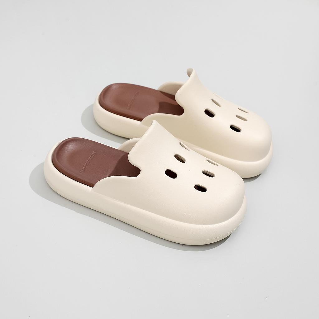 Летние женские тапочки на толстой подошве из материала EVA, устойчивые к запаху, противоскользящие, износостойкие, удобные и повседневные тапочки на мягкой подошве