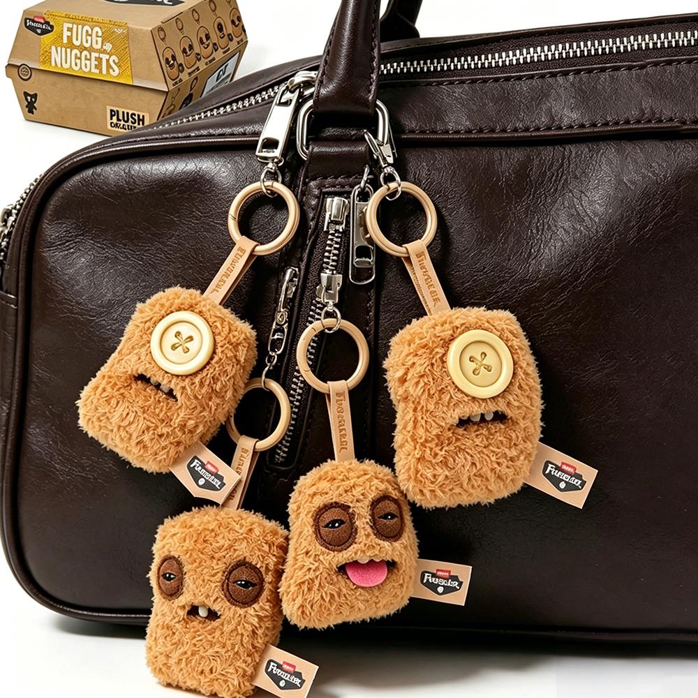 Плюшевая игрушка FUGG NUGGETS Blind Box Colonel Chicken Nuggets 8,5-9,5 см Уродливый Монстр Набитая Плюшевая Кукла Подарки