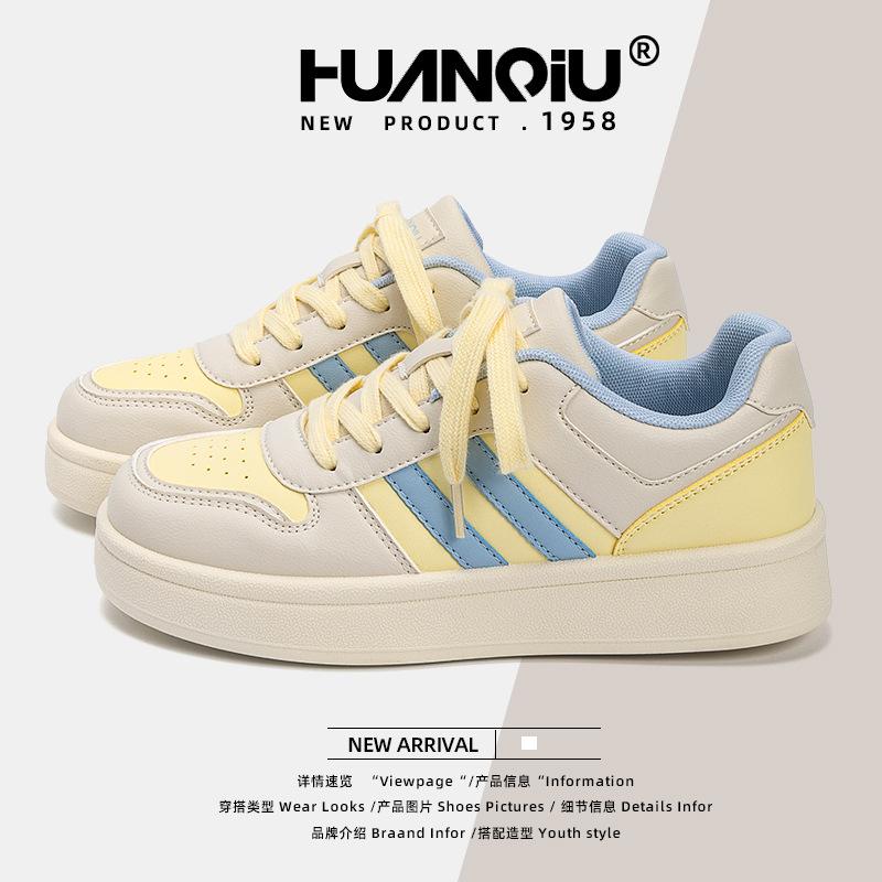 Global Thick Baseplate Shoes Women's ZHQ68119 New Spring Versatile Niche Student Casual Women's Shoes Heightening Shoes Women