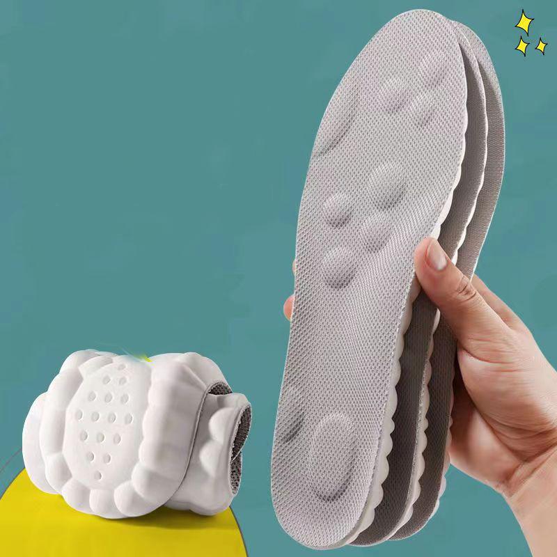 4D облачные технологии, спортивные стельки для обуви, подошва из искусственной кожи, мягкая дышащая амортизирующая подушка, ортопедические стельки для ухода за бегом