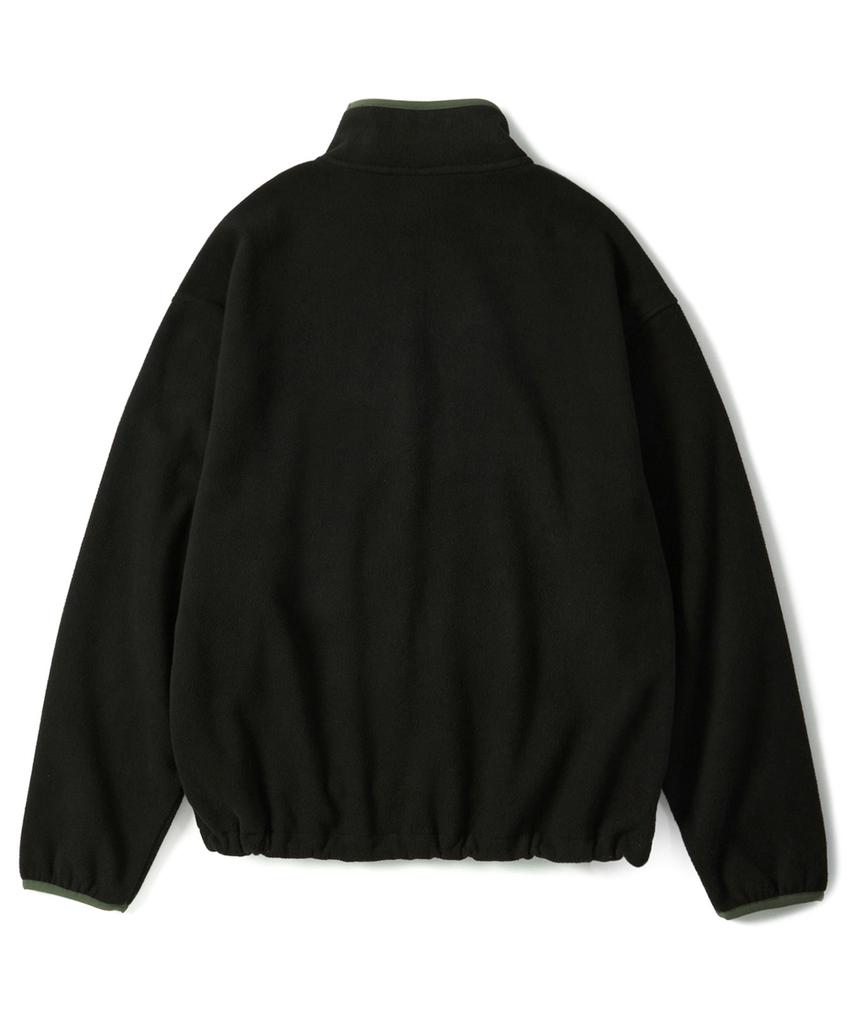 KULTE Classic Logo Fleece Half-Zip Crewneck Black
