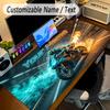 Neon Colorful Theme Personalized Mouse Pad Custom Name Text Non Slip Desk Pad For Laptop Office Desktop