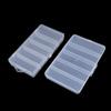 5 Compartment Clear Plastic Lure Storage Case for Fly Fishing Spoons Hooks Baits Tackle Box