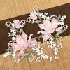 1 пара платье вышитые модные вышитые наклейки тканевые наклейки нижнее белье грудь цветок шитье своими руками полиэстер цветок аппликация