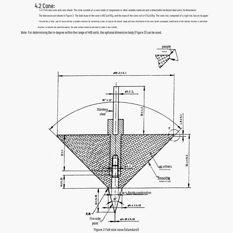 Chengpian Full-Size Cone Penetration Standard Cone