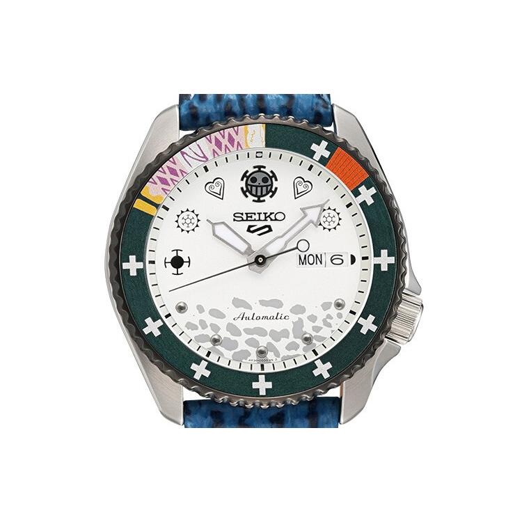Seiko Мужские часы с механическим механизмом, стальной ремешок, белый циферблат SRPG99K1