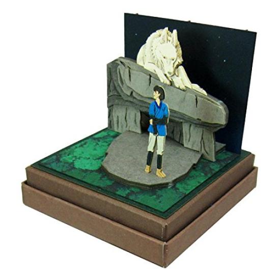 Гигантские кресла-мешки Sankei Studio Ghibli mini Принцесса Мононоке Моро и Ашитака Бумага Craft Non-Scale MP07-42