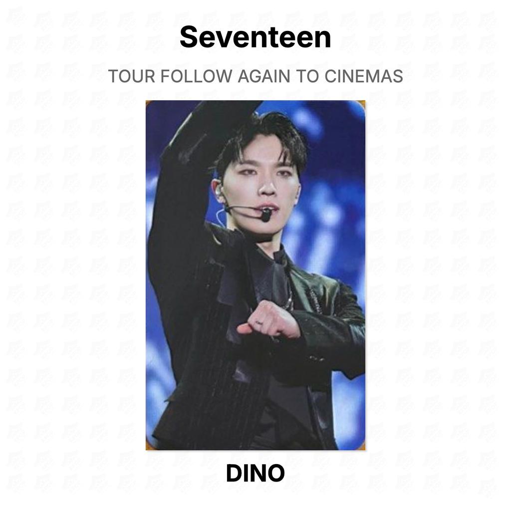 Seventeen СЛЕДУЙТЕ ЗА ТУРОМ СНОВА В КИНО Official Photocard