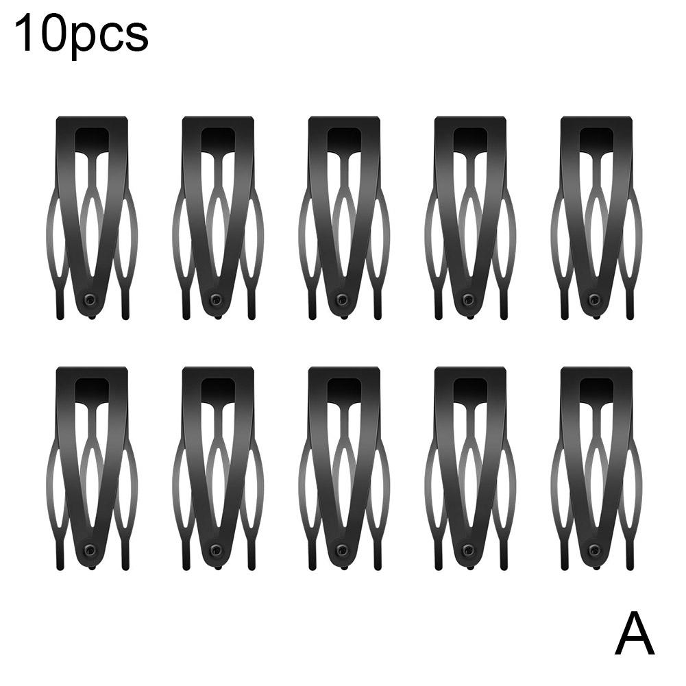 10 шт. Зажимы для волос с двойным захватом, Металлические защелкивающиеся заколки для волос, Заколки-бабочки для женщин, девочек, Принадлежности для салона для укладки волос, Аксессуары для волос