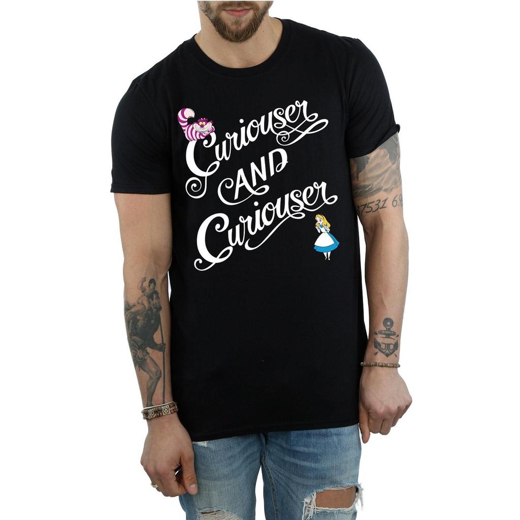 Disney Mens Alice In Wonderland Curiouser T-Shirt