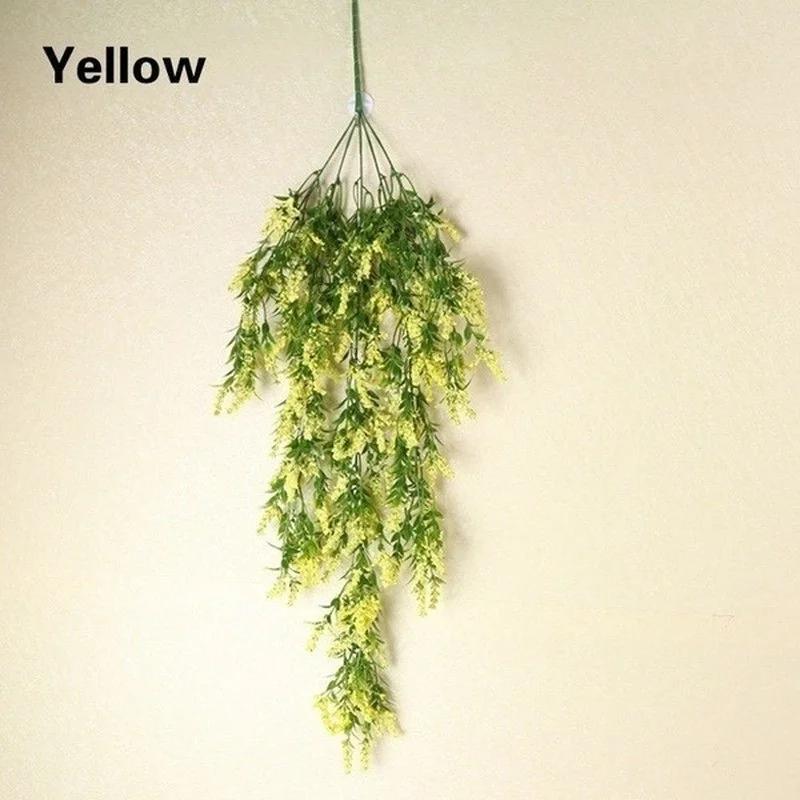 Fashionable New Simulation Plant Flower Wall Artificial Hanging Lavender Home Decoration Living Room Kitchen Bedroom Decoration