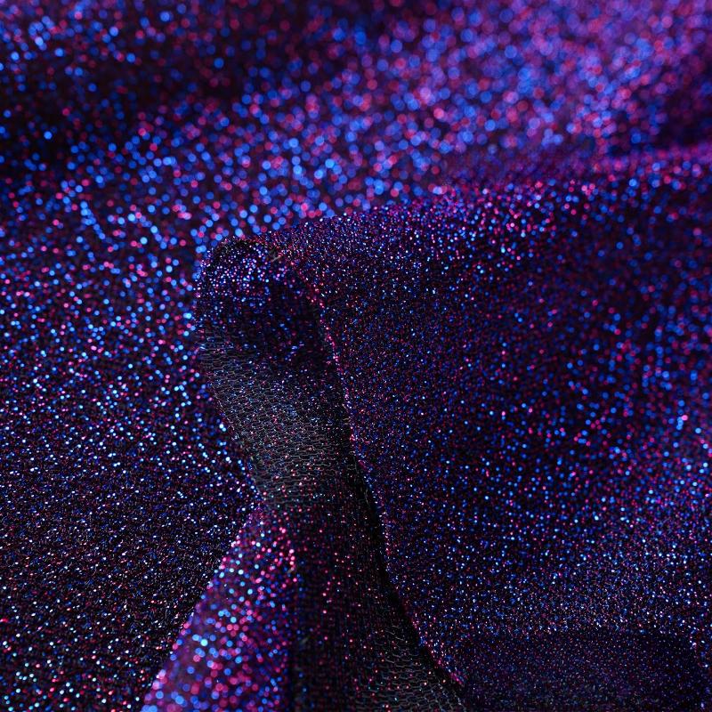 Двусторонняя мерцающая звездная бархатная ткань Яркая шелковая блестящая бархатная ткань Неэластичная для DIY шитья платьев ципао