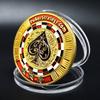 Spade Commemorative Medal Metal Lucky Emblem Creative Play Coin Collection Small Gifts Tourism Souvenir