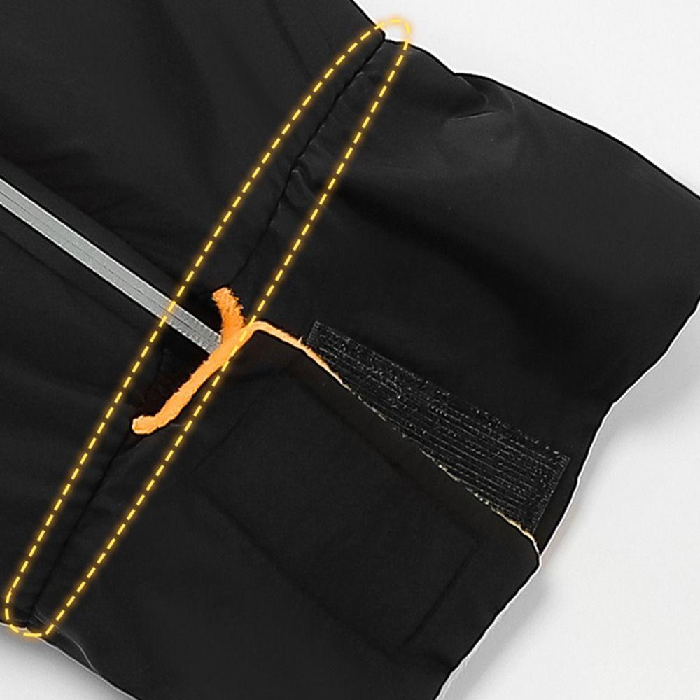 Reflective Zipper Thermal Kneecap Fleece-lined Motorcycle Leg Warmer Hiking