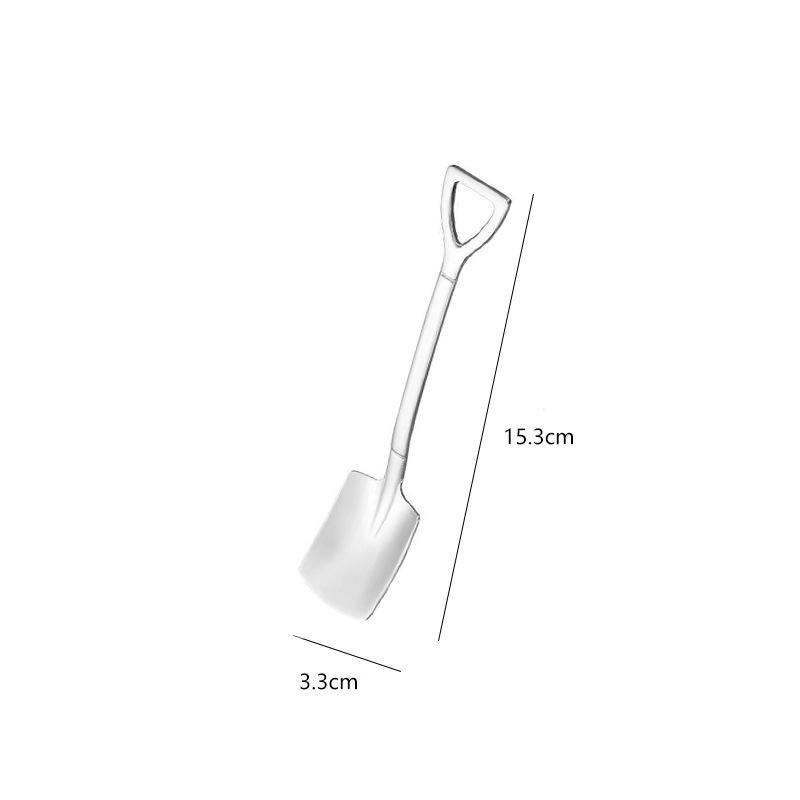Лопатка Ложка Креативная Милая Мини Нержавеющая Сталь Столовые Приборы Для Домашней Кухни Десерта Мороженого Кофе Чая Супа Инструмент для Еды