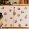 DIY Fruit and Peach Painting Kitchen Dining Room Refrigerator Stickers Home Background and Wall Beautification Stickers
