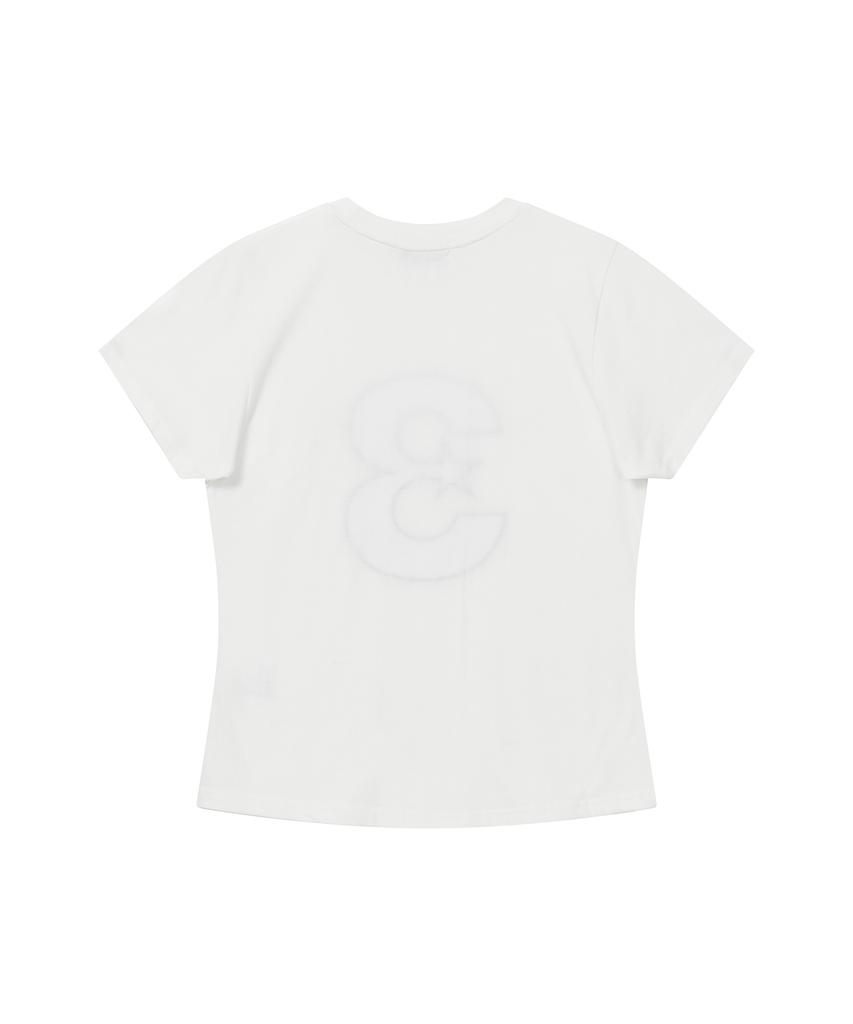 BAUF 3 Logo Dot Slim Fit T-Shirt [White]
