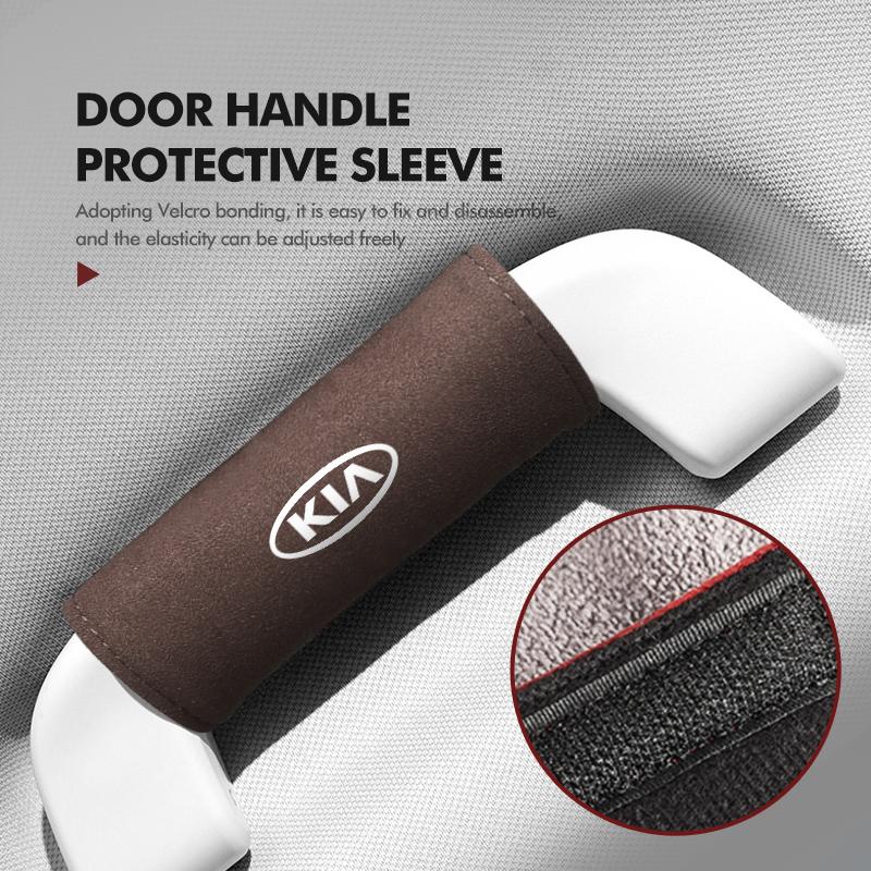 RTMZ5 Car Roof Armrest Handle Protective Cover Auto Interior accessories For KIA Stinger Optima Cerato Soul Venga Forte Spectra Sedona