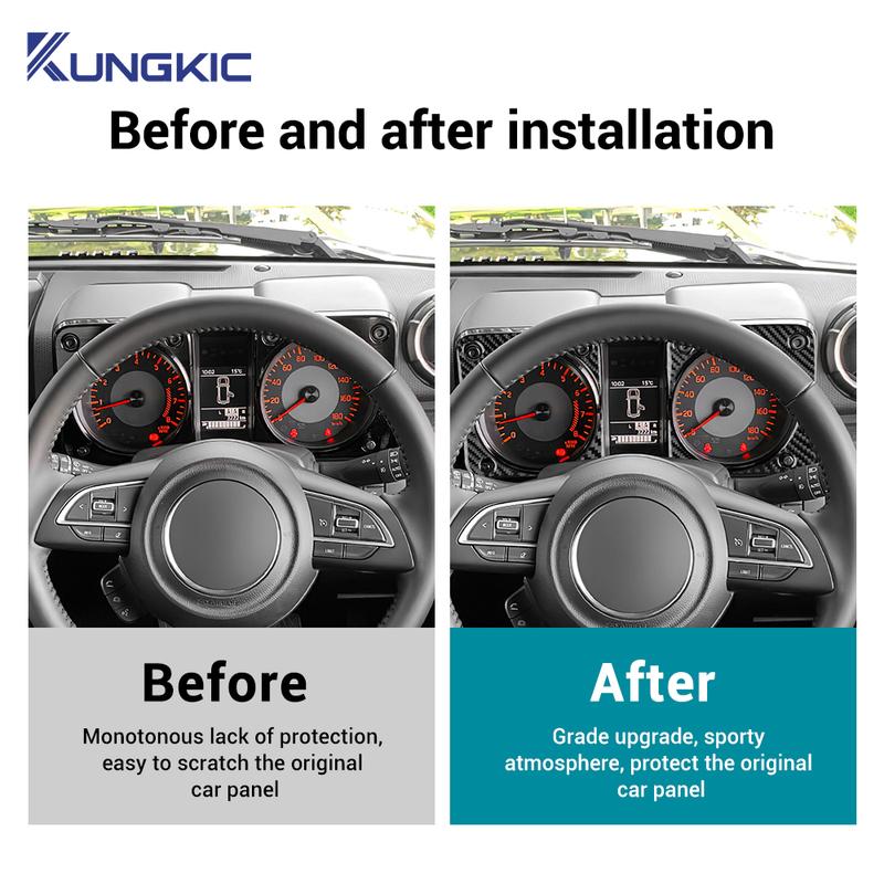 Для Suzuki Jimny 2024 2025 Наклейка из настоящего мягкого углеродного волокна LHD RHD Аксессуары для рамки спидометра автомобиля