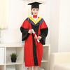 2 шт./компл. Мантия бакалавра со шляпой, V-образный вырез, длина до колена, длинный рукав, скрытая застежка, мантия для выпускника гуманитарного факультета
