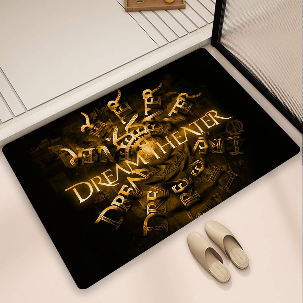 D-Dream Theater Heavy Rock Band Floor Mat INS Style Soft Bedroom Floor House Laundry Room Mat Anti-skid Household Carpets