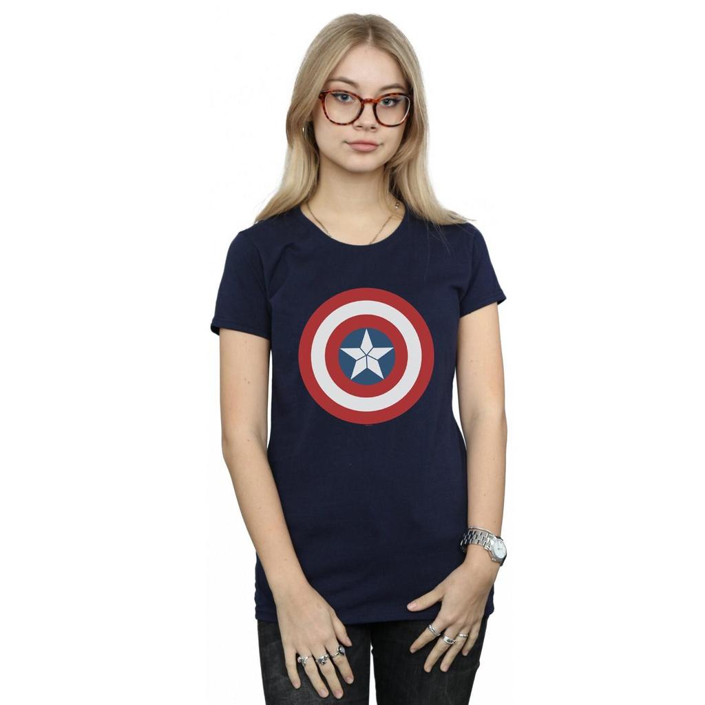 Marvel Womens/Ladies Captain America Civil War Shield Cotton T-Shirt