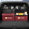 Car Trunk Storage Bag Leather Camping Box Collapsible For Chevrolet Z71 Aveo Impala Lacetti Malibu Sail SS Cruze Sonic Silverado