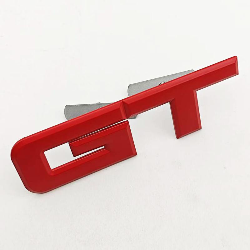 ISPN4 3D Metal Car Styling Logo GT Badge Rear Trunk Sticker Front Grille Emblem Decals For FORD Mustang GT Auto Accessories
