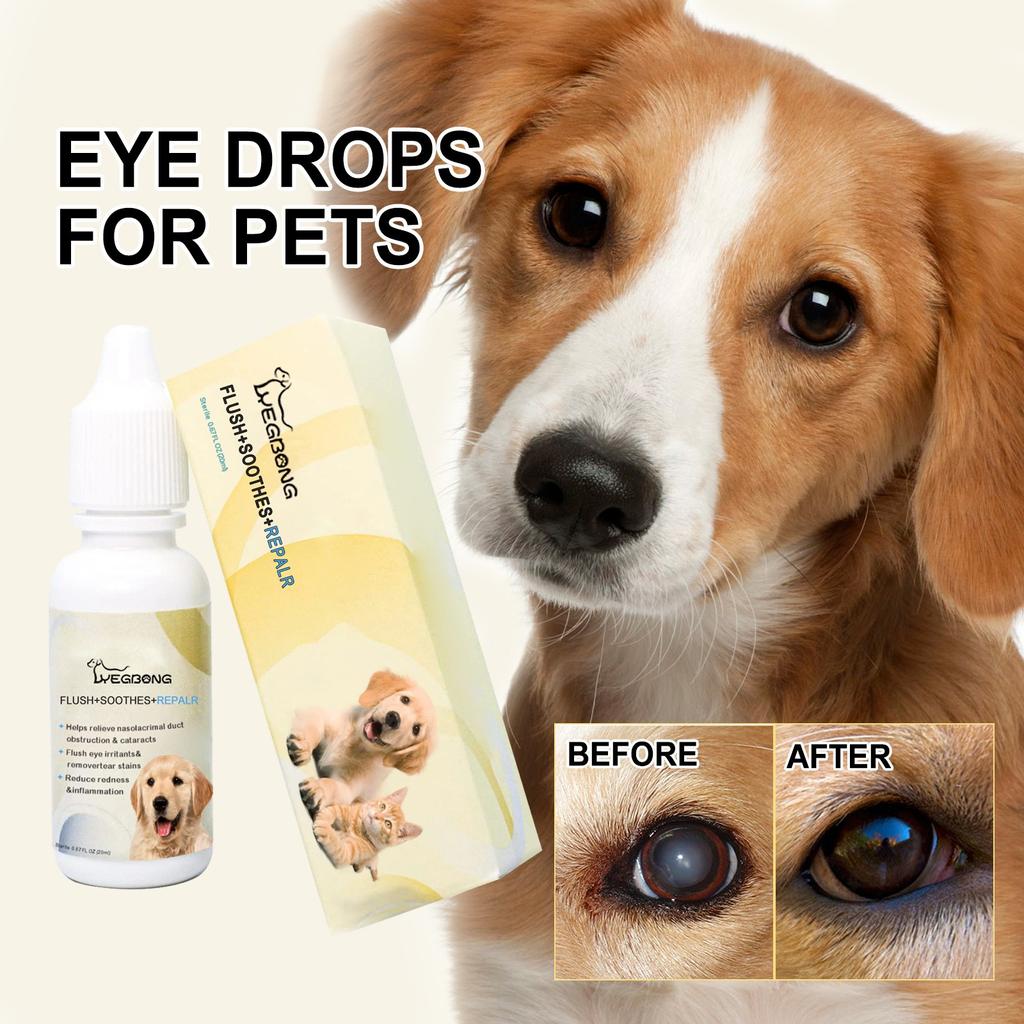 20ml Pet Eye Drops For Cats And Dogs To Remove Tear Marks To Eye Itching Mild Cleansing Eye Drops
