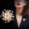 Metal Flower Brooch for Women Versatile Pearl Brooch Jewelry Brooches  Party Clothing Accessories