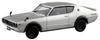 AOSHIMA The Snap Kit Series Nissan C110 Skyline Silver Color Coded Пластиковая модель 1/32 GT-R 18-A