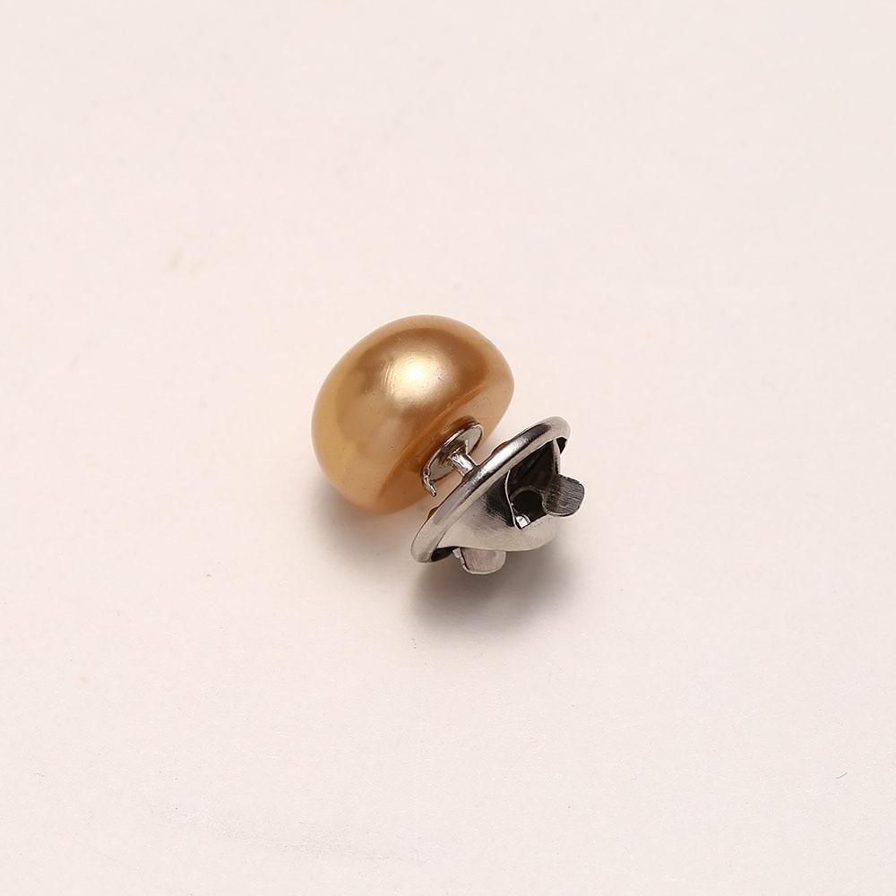 10pcs Needle Buckle DIY Decorative Safety Button Covers Imitation Pearl Button Brooch Pins For Hats