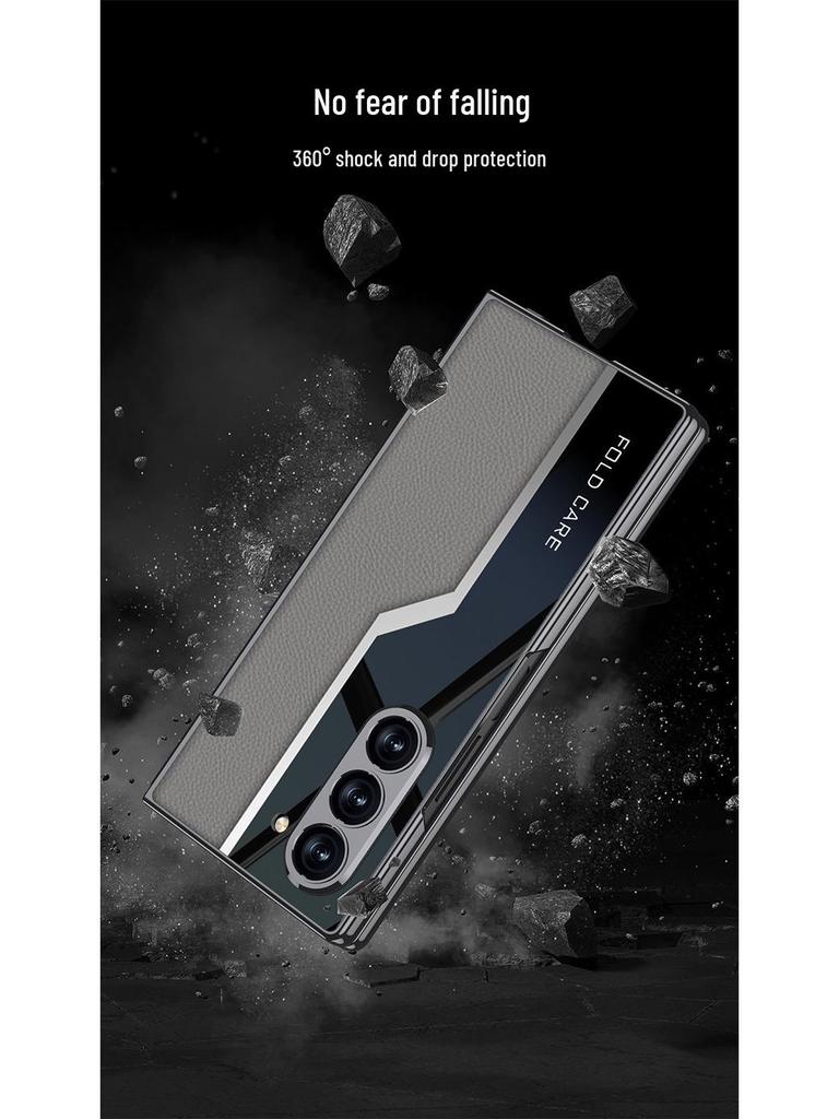 Защитный чехол из гальванизированной кожи для Samsung Galaxy Z Fold6