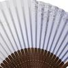 Расписной сделано в с тонким резным узором из древесины караки и глицинией Высококачественный веер, Япония, мотив, ароматизированный.