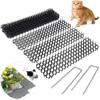 10Pcs 13cmx49cm Garden Prickle Strip Dig Stop Cat Repellent Deterrent Mat Spike