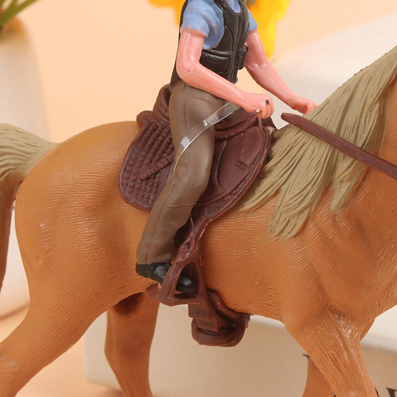 Simulation Mini Animals Horse Racing Models Action Figures Model Education Toys