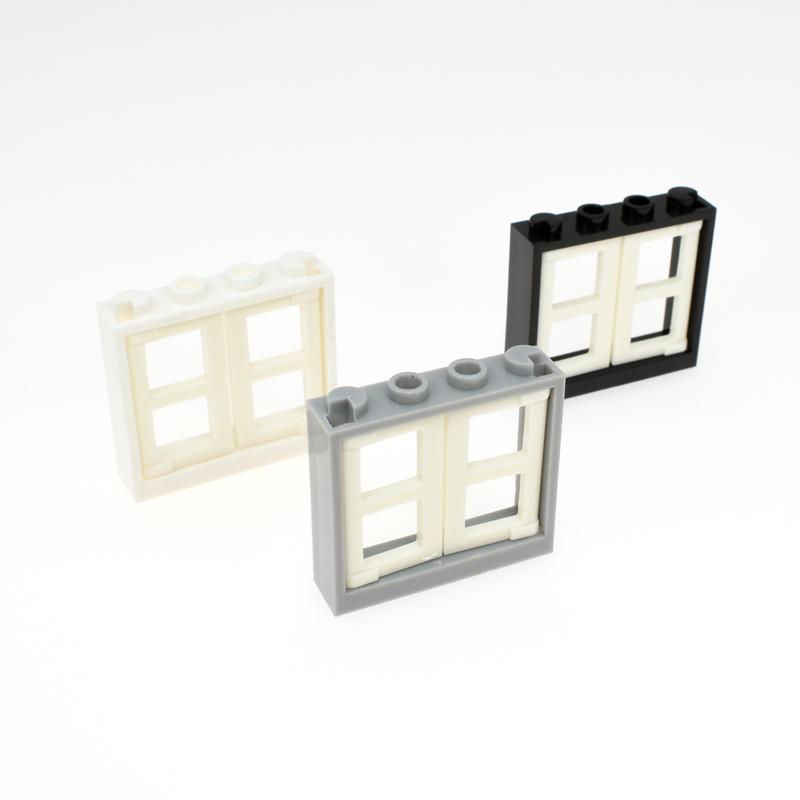 Кирпичи MOC 60594 60608 60608 Окно 1x4x3 со стеклянной вставкой DIY Интеллектуальный Строительный Блок Совместимые Собирающиеся Частицы Мой Город