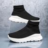 Classic Black Men's Sock Shoes Breathable High Casual Sneakers Man Comfortable Lightweight Sock Sneakers Women Zapatillas Hombre