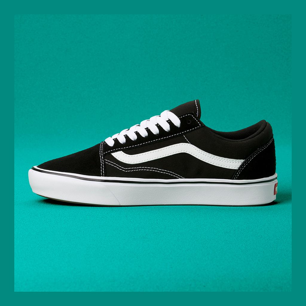 Vans ComfyCush Old Skool - Классический черный/Истинный белый [VN0A3WMAVNE] [Отправлено из Кореи] 100% Оригинал