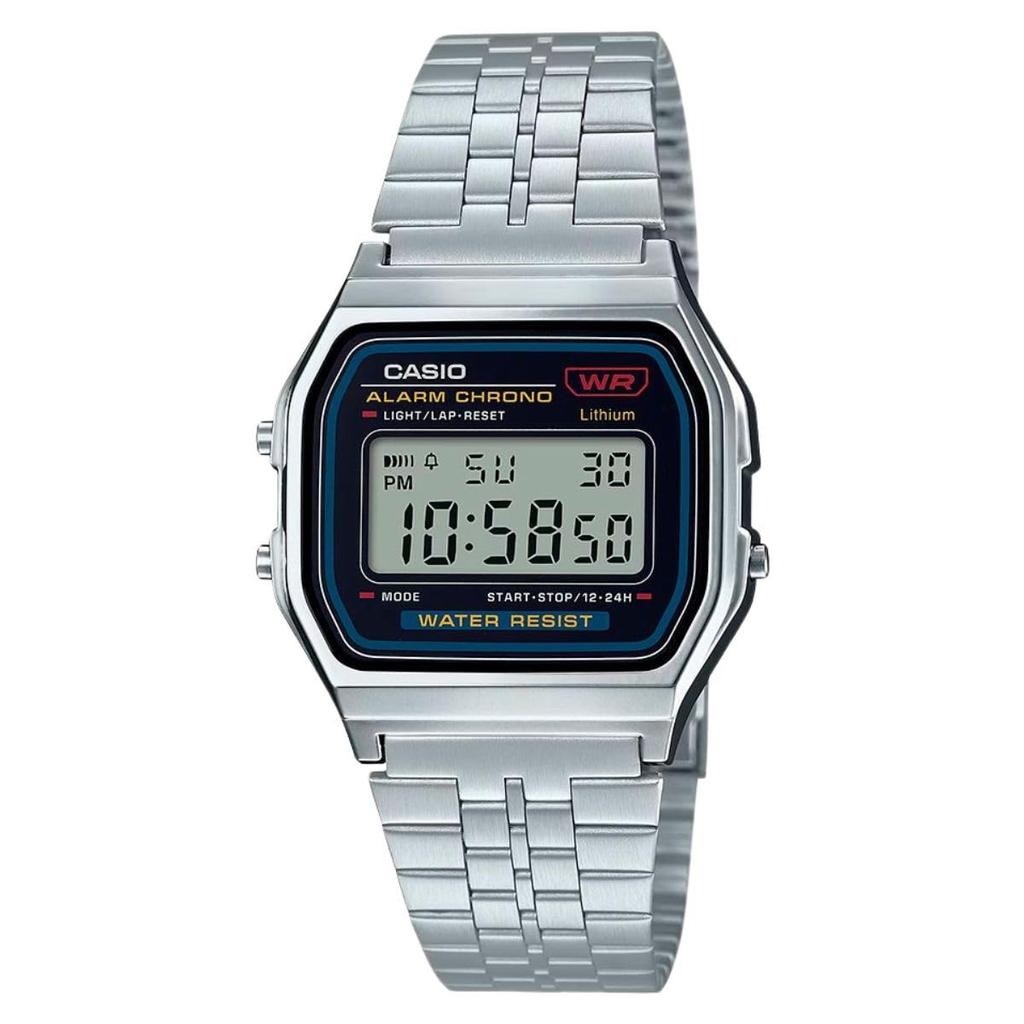 Casio Импортные Наручные часы Серебряные A159WA-N1DF