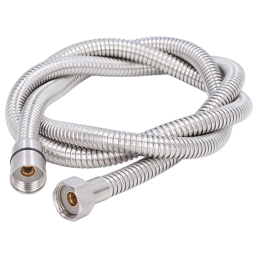 Взрывозащищенный душевой шланг из нержавеющей стали G1/2, шланг для душевой насадки для ванной комнаты, серебристый, 1,5 м/4,9 фута
