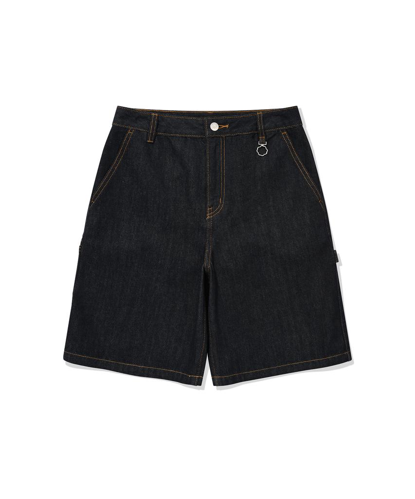 COVERNAT WOMAN Bermuda Denim Shorts Indigo